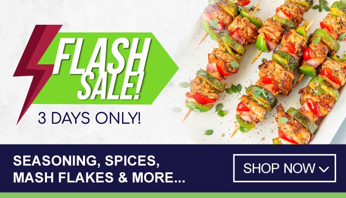 3 Days Flash Sale on Seasoning, Spices, Mash Flakes and more - visit MyBidfood to shop now