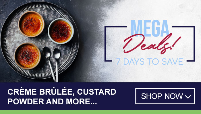 7 Days Mega Deals on Creme Brulee, Custard Powder and more - visit MyBidfood to shop now