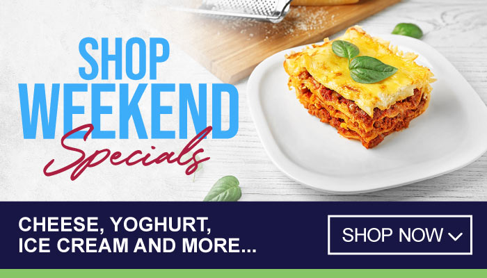 Weekend Specials on Cheese, Yoghurt, Ice Cream and more - visit MyBidfood to shop now