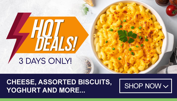 3 Days Hot Deals on Cheese, Assorted Biscuits, Yoghurt and more - visit MyBidfood to shop now