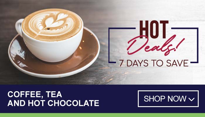 7 Days Hot Deals on Coffee, Tea and Hot Chocolate - visit MyBidfood to shop now