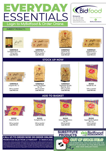 Everyday Essentials Broadsheet Promotion Valid From 23 February - 01 March 2026 - Ambient Pasta and Grocery Essentials