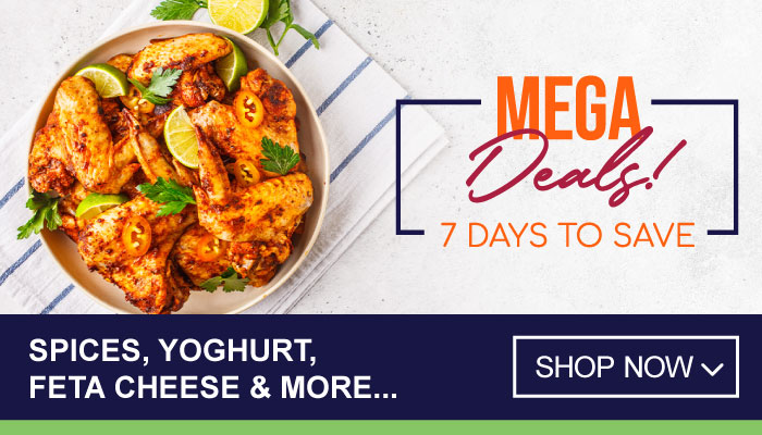 7 Days Mega Deals on Spices, Yoghurt, Feta Cheese and more - visit MyBidfood to shop now