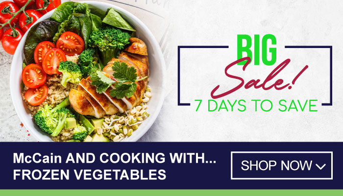 7 Days Big Sale on McCain and Cooking With Frozen Vegetables - visit MyBidfood to shop now