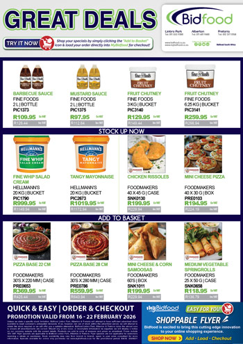 Great Deals on Promotion During 16 - 22 February 2026 - Quick & Easy | Order & Checkout | Add - Load - Checkout