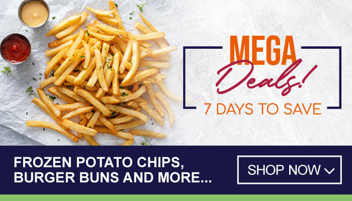 7 Days Mega Deals on Frozen Potato Chips, Burger Buns and more - Visit MyBidfood To Shop Now