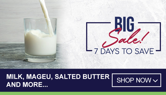 7 Days Big Sale on Milk, Mageu, Salted Butter and more - Visit MyBidfood To Shop Now