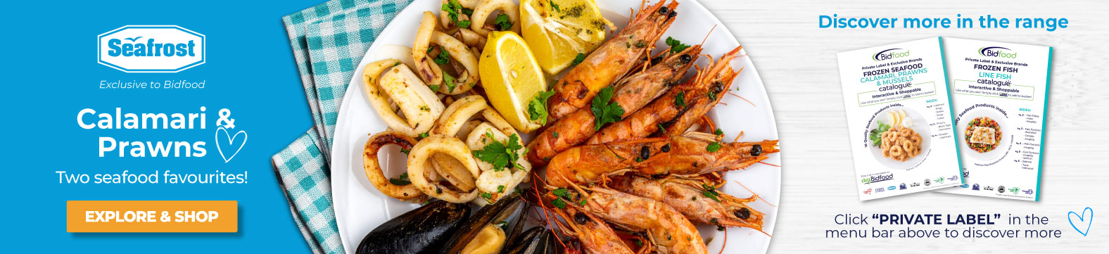 Calamari & Prawns - Two seafood favourites - Exclusive to Bidfood - Explore and Shop Now