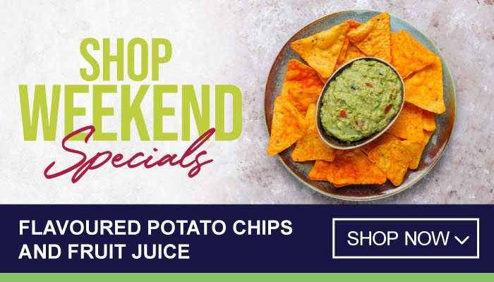 Weekend Specials on Flavoured Potato Chips and Fruit Juice - Visit MyBidfood To Shop Now