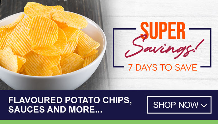 7 Days Super Savings on Flavoured Potato Chips, Sauces and more - visit MyBidfood to shop now