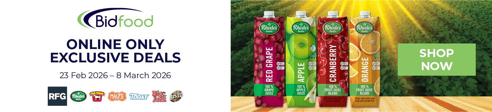 Bidfood - Online Only Exclusive Deals