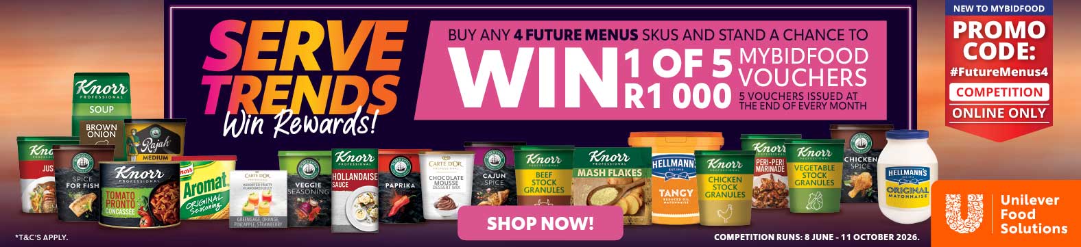 Unilever - Serve Trends Win Rewards! - Shop Now!