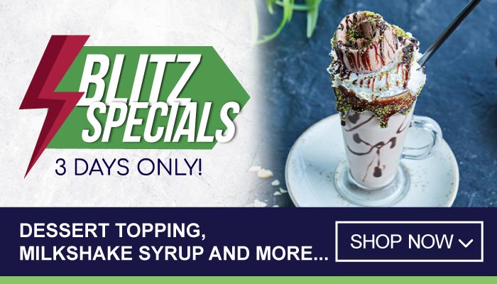 3 Days Blitz Specials on Dessert Topping, Milkshake Syrup and more - visit MyBidfood to shop now