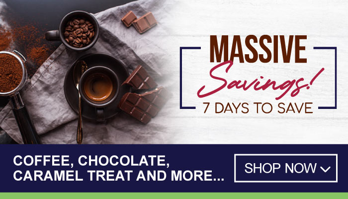 7 Days Massive Savings on Coffee, Chocolate, Caramel Treat and more - visit MyBidfood to shop now
