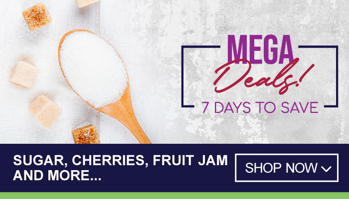 7 Days Mega Deals on Sugar, Cherries, Fruit Jam and more - visit MyBidfood to shop now