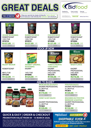 Great Deals on Robertsons Spices, Knorr Sauces, Mash Flakes and More During 09 - 15 March 2026