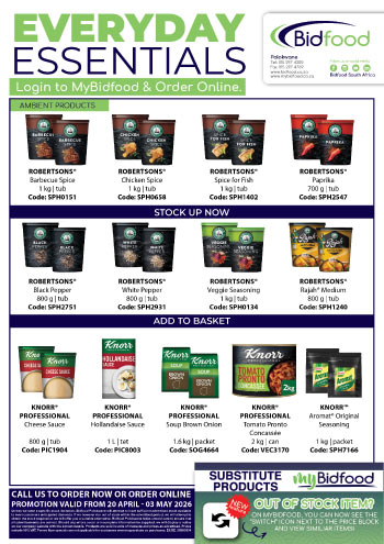 Everyday Essentials Promotion Valid From 20 April - 03 May 2026 - Stock Up And Save on Sauces, Spices and Pantry Staples