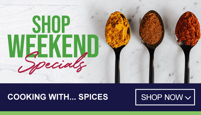 Weekend Specials on Cooking with Spices - visit MyBidfood to shop now