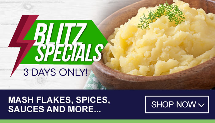 3 Days Blitz Specials on Mash Flakes, Spices, Sauces and more - visit MyBidfood to shop now