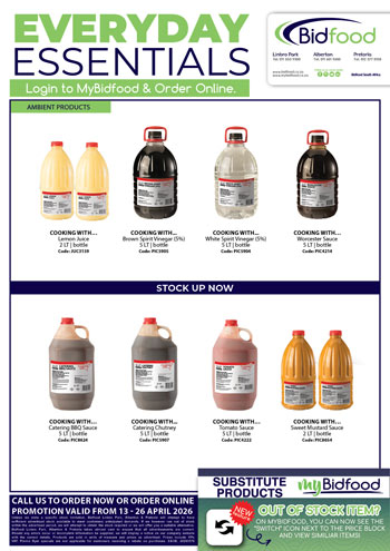 Everyday Essentials on Cooking Vinegar, BBQ Sauce, Chutney, Tomato Sauce, and Mustard Sauce During 13 - 26 April 2026