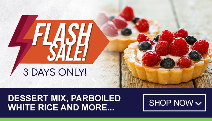 3 Days Flash Sale on Dessert Mix, Parboiled White Rice and more - visit MyBidfood to shop now