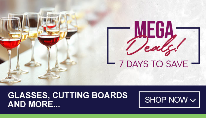 7 Days Mega Deals on Glasses, Cutting Boards and more - visit MyBidfood to shop now