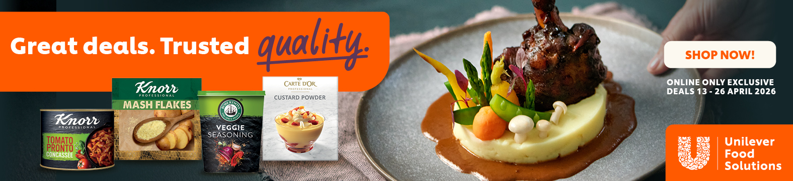 Unilever - Great deals - Trusted quality - Online Only Exclusive Deals - Shop Now