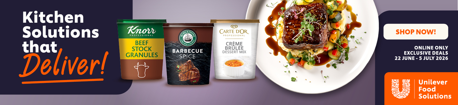 Unilever Food Solutions - Kitchen Solutions that Deliver! - Shop Now!