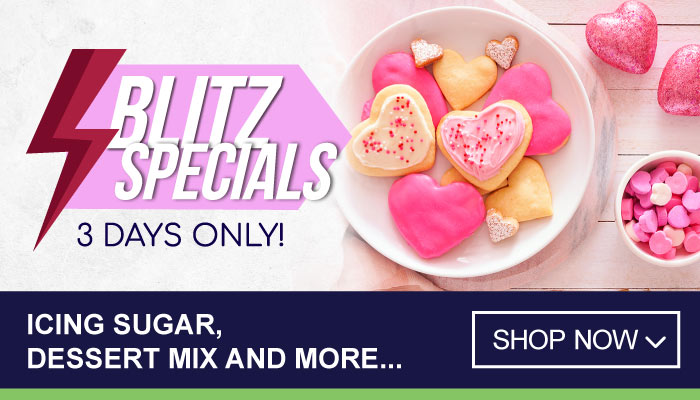 3 Days Blitz Specials on Icing Sugar, Dessert Mix and more - visit MyBidfood to shop now