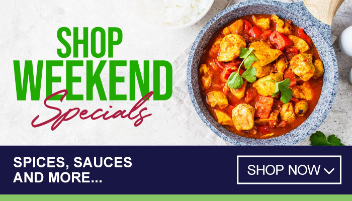 Weekend Specials on Spices, Sauces and more - visit MyBidfood to shop now