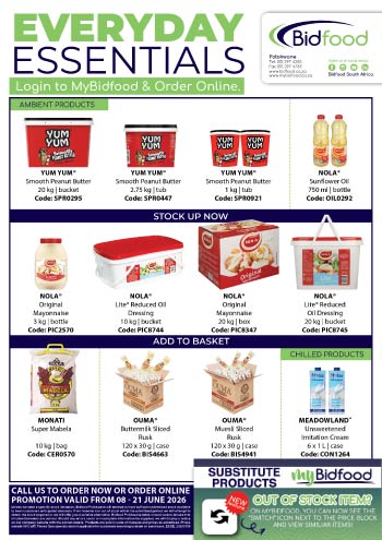Everyday Essentials Promotion on Peanut Butter, Cooking Oil, Butter and More From 08 - 21 June 2026 - Visit MyBidfood to Shop Now