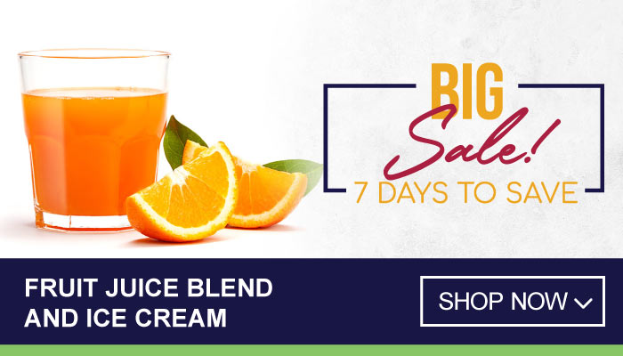 7 Days Big Sale on Fruit Juice Blend and Ice Cream - visit MyBidfood to shop now