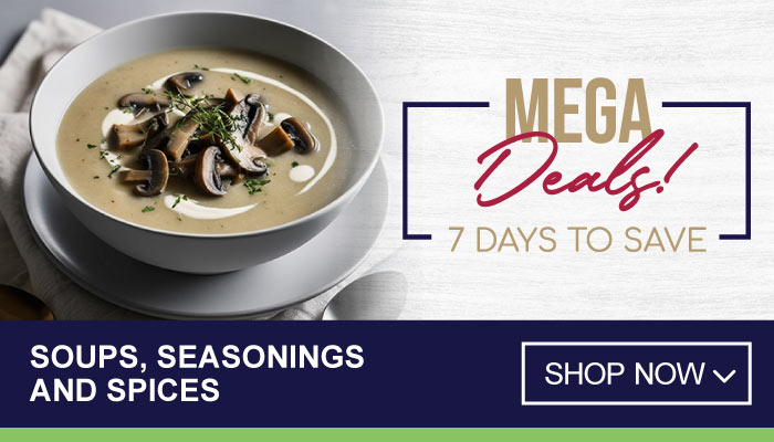 7 Days Mega Deals on Soups, Seasonings and Spices - visit MyBidfood to shop now