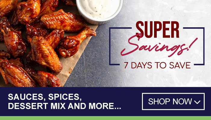 7 Days Super Savings on Sauces, Spices, Dessert Mix and more - visit MyBidfood to shop now