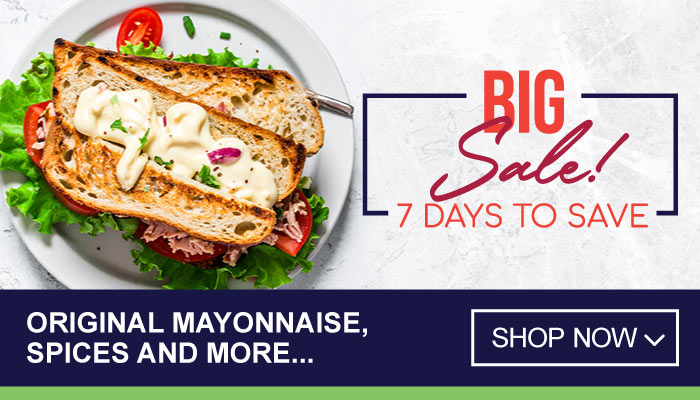 7 Days Big Sale on Original Mayonnaise, Spices and more - visit MyBidfood to shop now