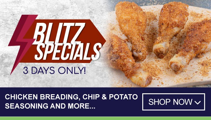 3 Days Blitz Specials on Chicken Breading, Chip & Potato Seasoning and more - visit MyBidfood to shop now