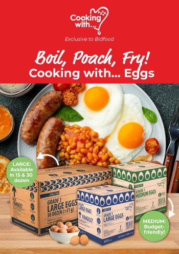 Exclusive to Bidfood - Boil, Poach, Fry! - Cooking with Eggs  - Explore & Shop