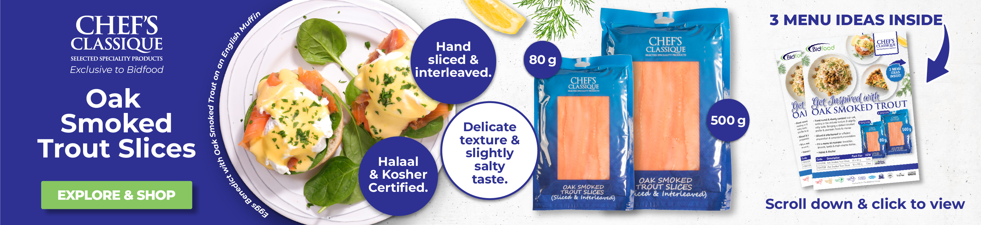 Exclusive to Bidfood - Oak Smoked Trout Slices - Explore & Shop