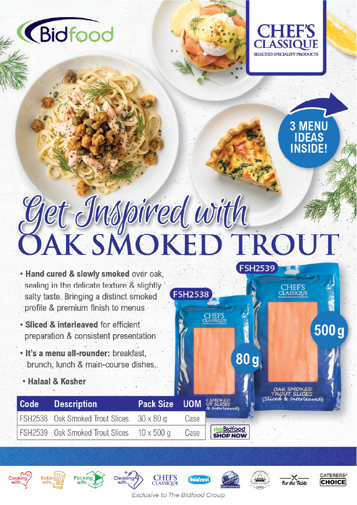 Exclusive to Bidfood - Oak Smoked Trout Slices - Explore & Shop