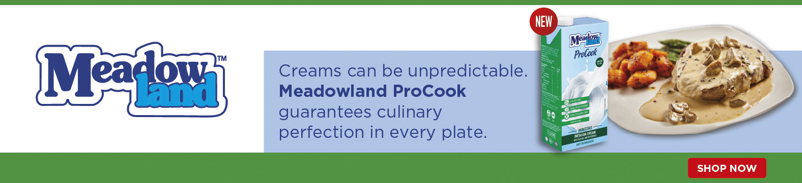 Meadow Land - Creams can be unpredictable - Meadowland ProCook guarantees culinary perfection in every plate - Shop Now