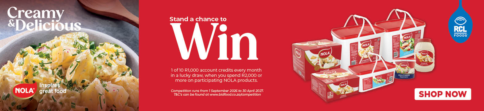 Nola - Creamy & Delicious - Stand a Chanc to Win Rewards! - Shop Now!