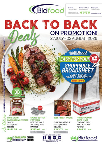 View Our Interactive Shoppable Broadsheet - Back to Back Deals Featuring Tastic Rice, Dairibord Salted Butter Portions, Chef's Classique Beef Fillet, Frozen Potato Chips and More From 27 July - 02 August 2026 - Add - Load - Checkout