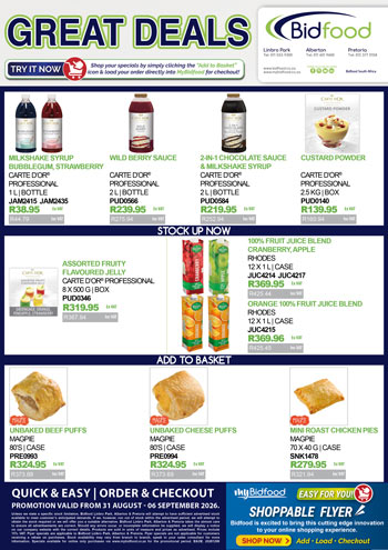 Great Deals on Promotion During 31 August - 06 September 2026 - Viewing Online Has Never Been Easier