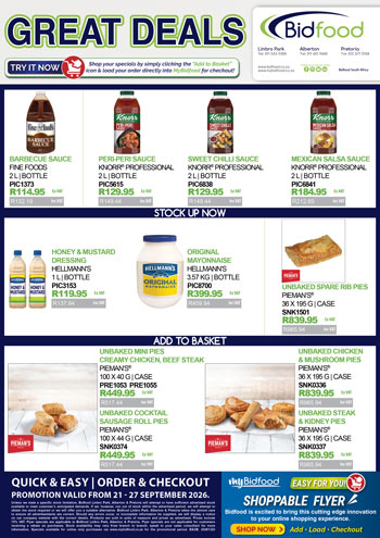 Great Deals on Promotion During 21 - 27 September 2026 - Viewing Online Has Never Been Easier