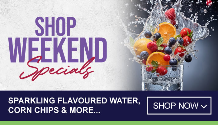 Weekend Specials on Sparkling Flavoured Water, Corn Chips and more - visit MyBidfood to shop now