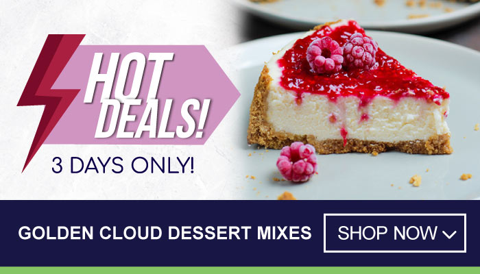 3 Days Hot Deals on Golden Cloud Dessert Mixes - visit MyBidfood to shop now