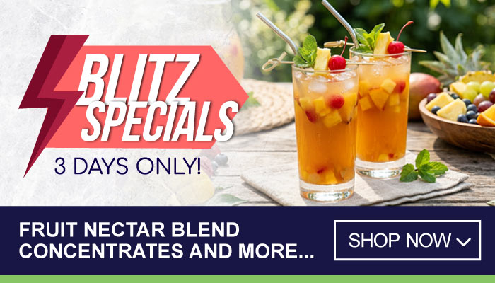 3 Days Blitz Specials on Fruit Nectar Blend Concentrates and more - visit MyBidfood to shop now