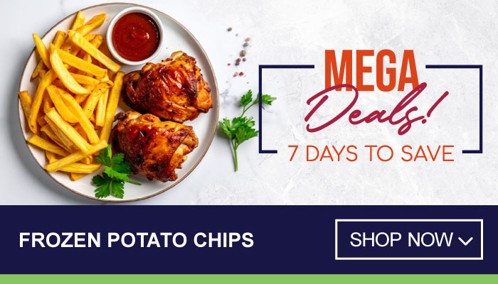 7 Days Massive Savings on Frozen Potato Chips - visit MyBidfood to shop now