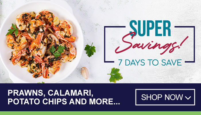 7 Days Massive Savings on Prawns, Calamari, Potato Chips and more - visit MyBidfood to shop now