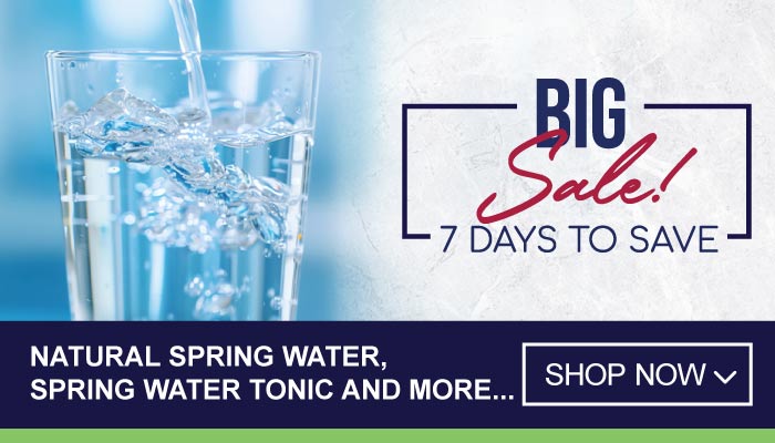 7 Days Super Savings on Natural Spring Water, Spring Water Tonic and more - visit MyBidfood to shop now